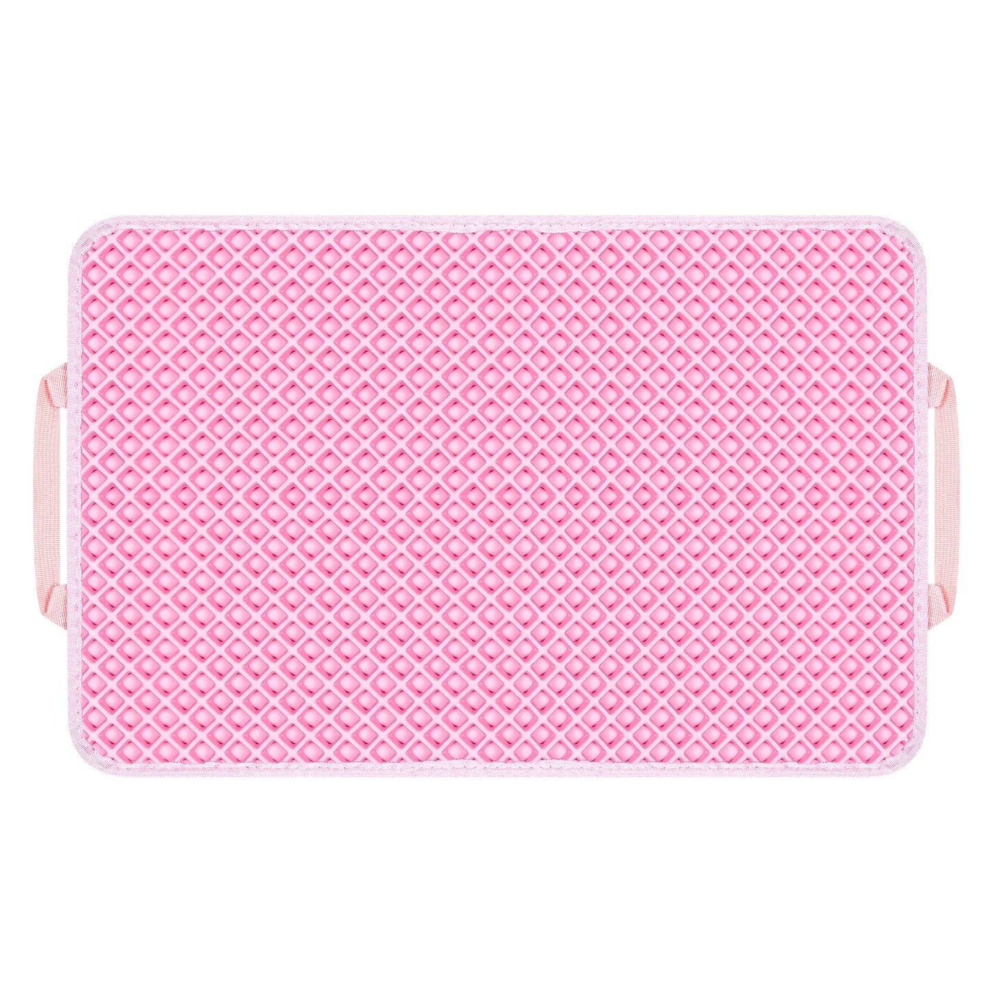 Double Layer anti Tracking Waterproof Cat Litter Trapping Mat Pink